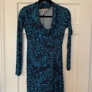 BCBGeneration Cowl Neck Stretch Knit Mini Dress | Size XS